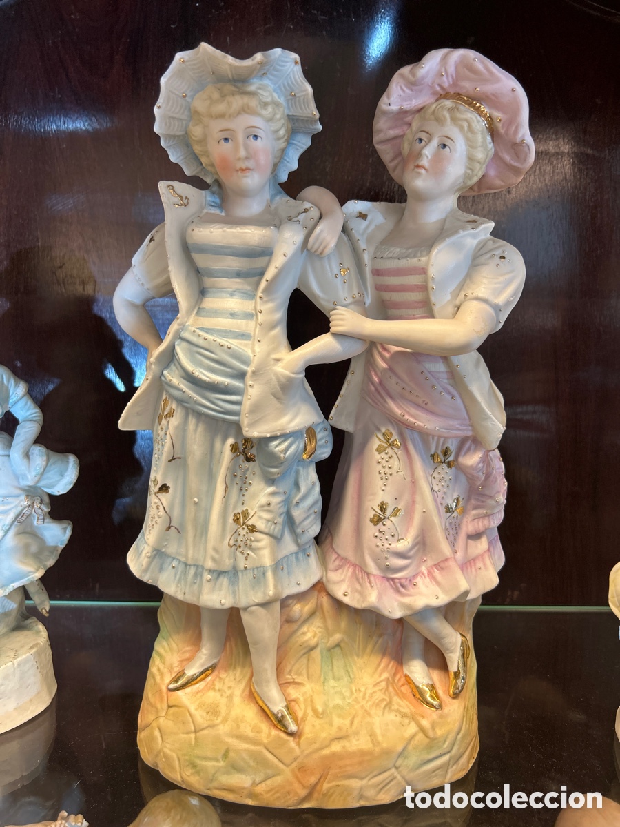 Antig&uuml;edades: Preciosa figura d&eacute; biscuitt franc&eacute;s - Foto 1