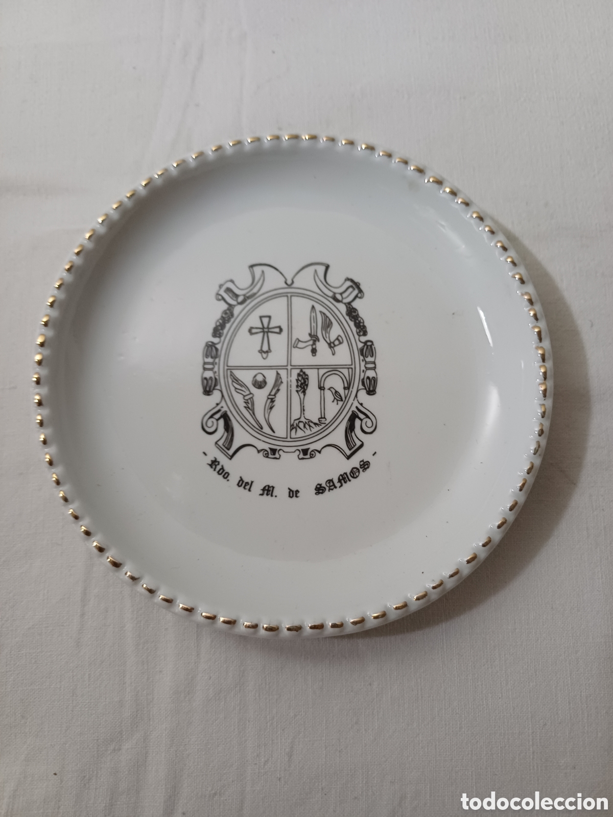 Antig&uuml;edades: Plato recuerdo del Monasterio de Samos - Foto 1
