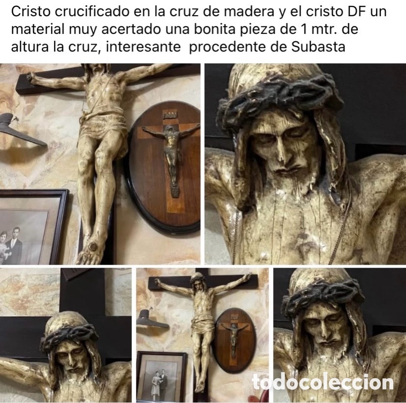 Antig&uuml;edades: Cristo en la cruz antiguo - Foto 1