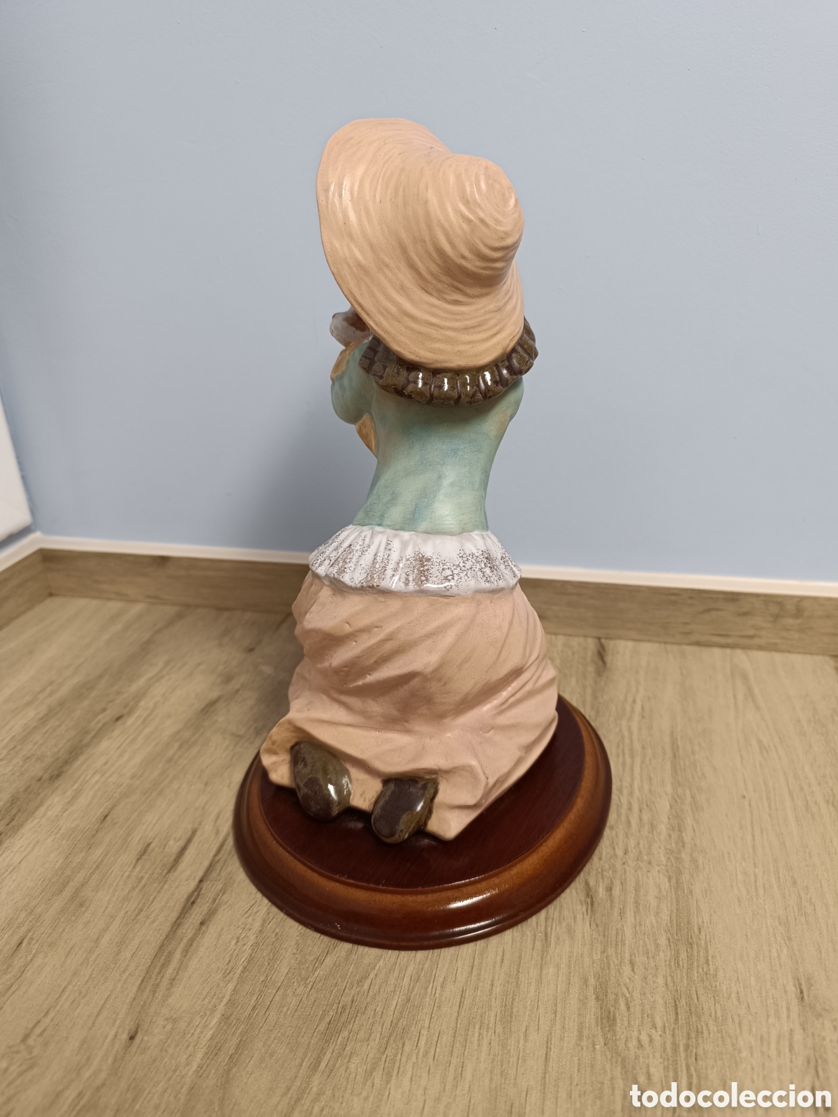 Antig&uuml;edades: Figura TENGRA mujer con perro - Foto 2