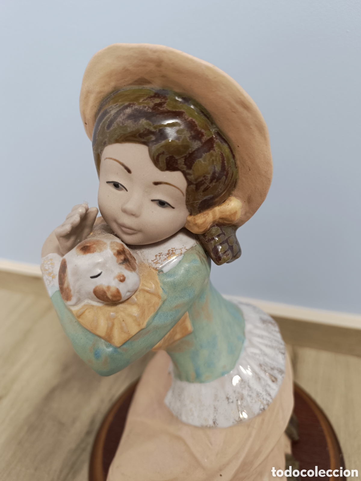 Antig&uuml;edades: Figura TENGRA mujer con perro - Foto 4