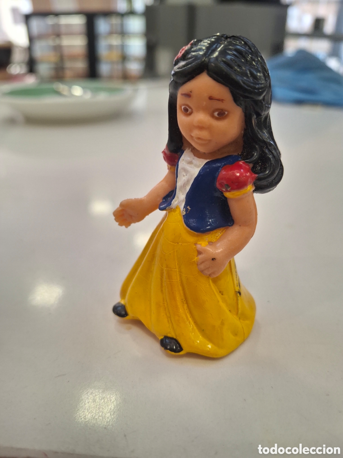 Antig&uuml;edades: figura de goma pvc nancy blancanieves