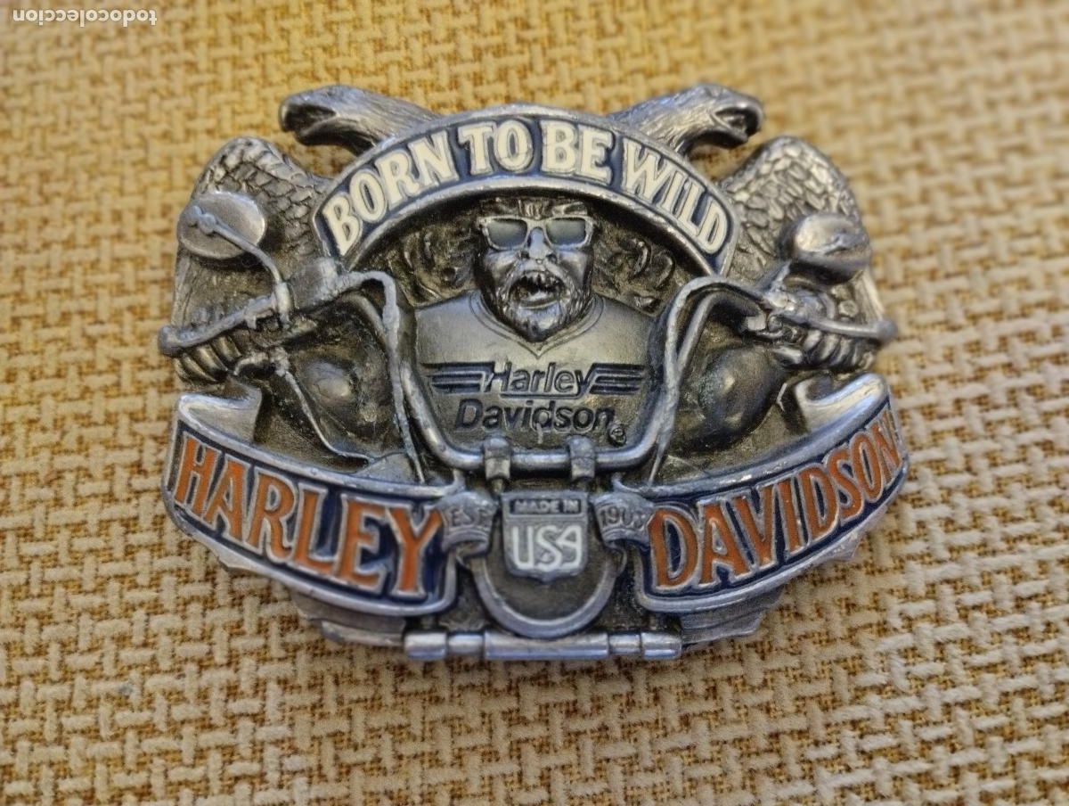Antig&uuml;edades: Hebilla antigua Harley Davidson - Foto 1