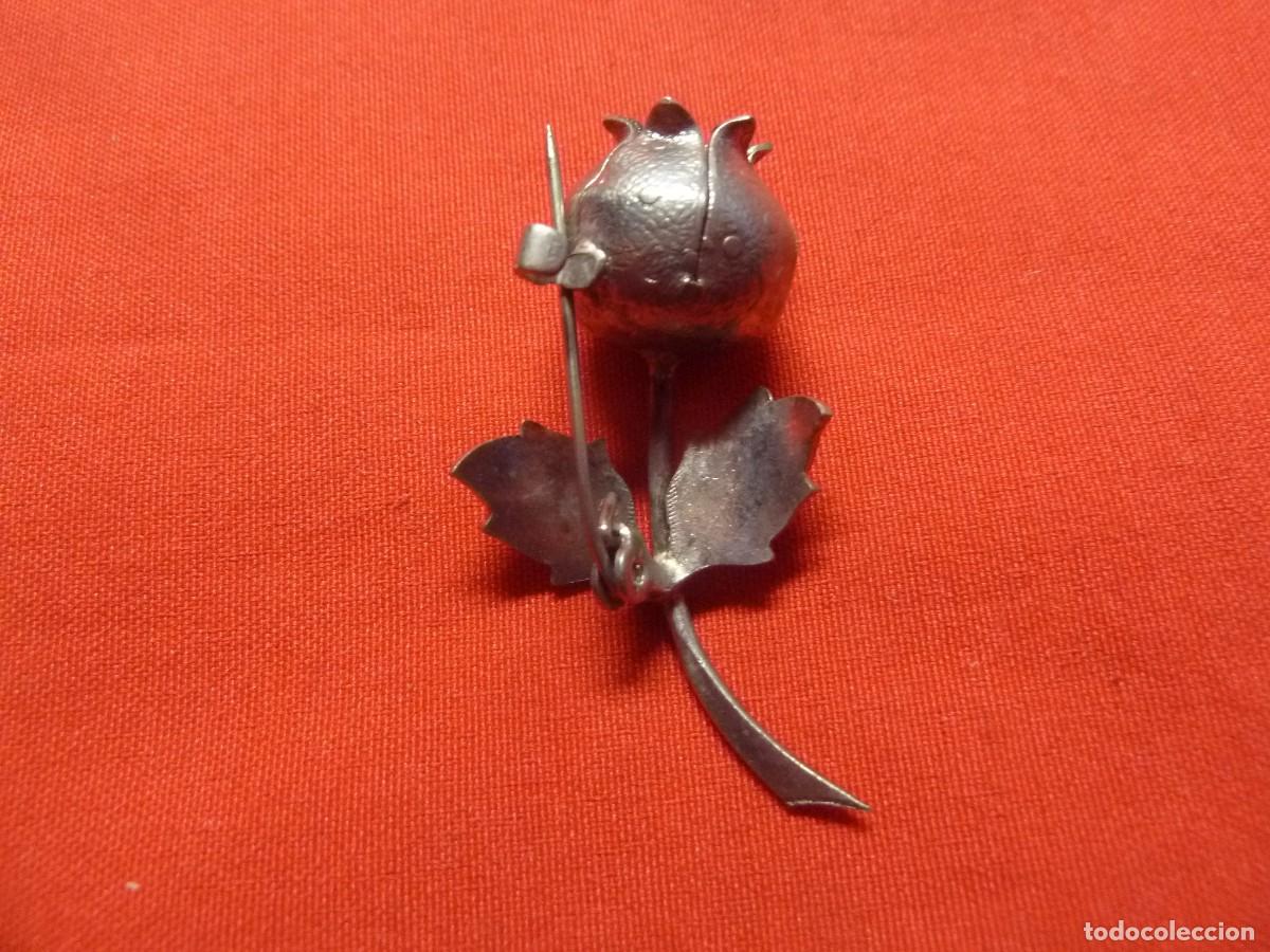 Antig&uuml;edades: ANTIGUO ALFILER-BROCHE GRANADA EN PLATA - Foto 2