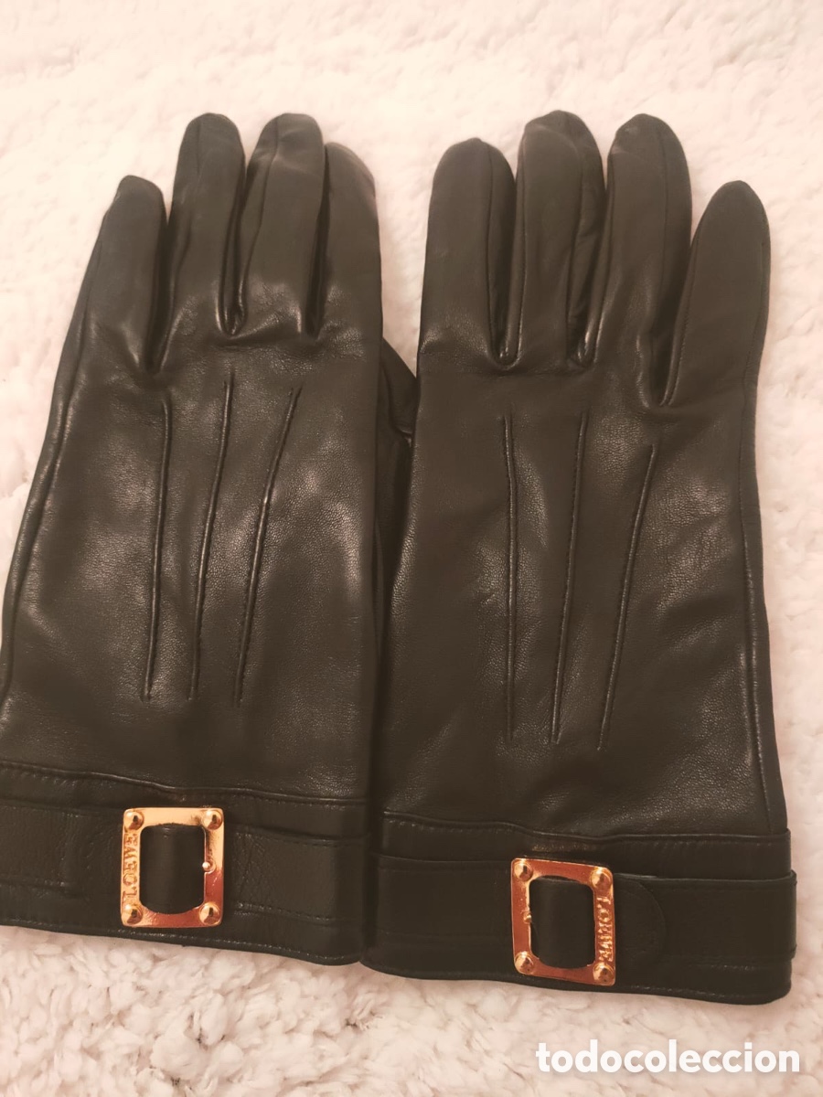 Antig&uuml;edades: Guantes de piel de Loewe - Foto 2