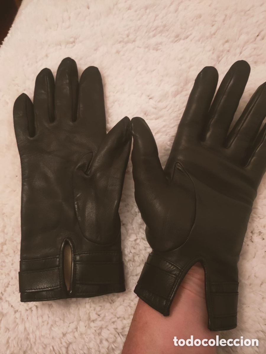 Antig&uuml;edades: Guantes de piel de Loewe - Foto 3