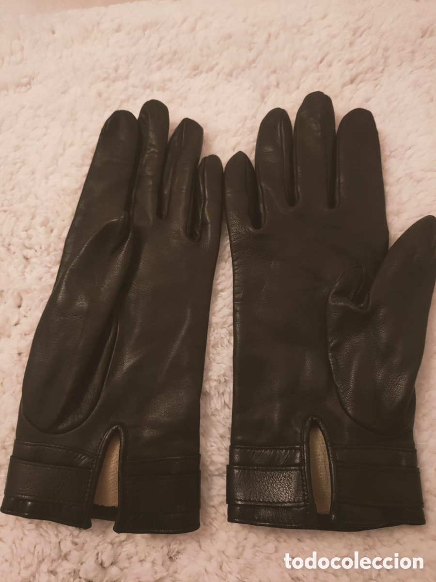Antig&uuml;edades: Guantes de piel de Loewe - Foto 4