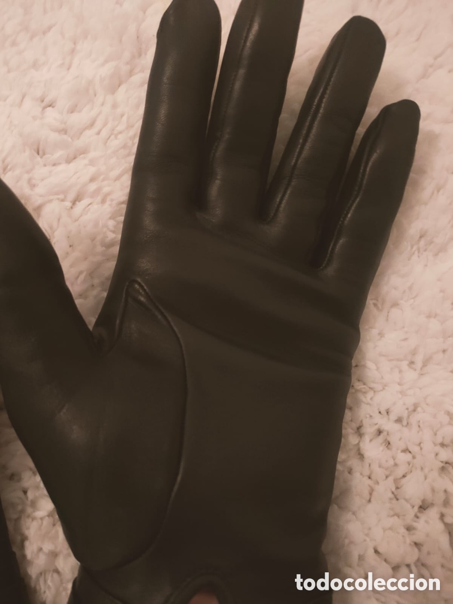 Antig&uuml;edades: Guantes de piel de Loewe - Foto 9