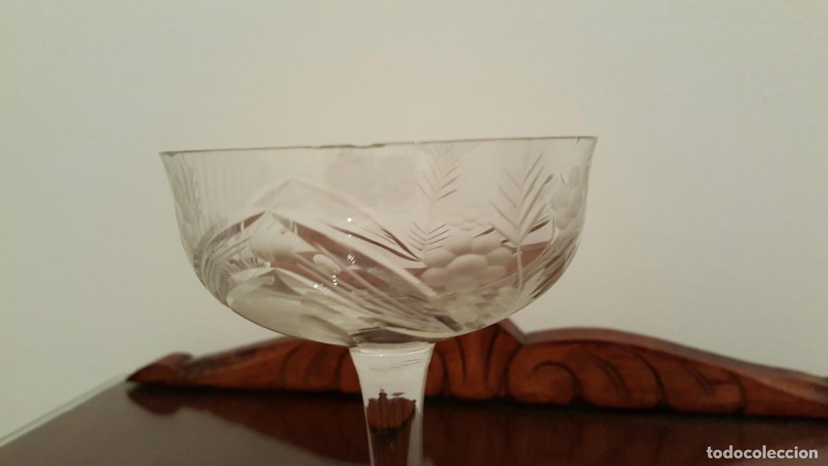 Antig&uuml;edades: COPAS CRISTAL TALLADAS - Foto 2