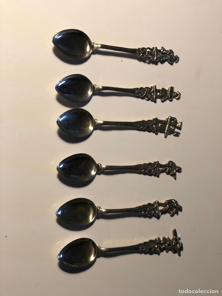 Antig&uuml;edades: Lote de 6 cucharillas de plata. - Foto 2