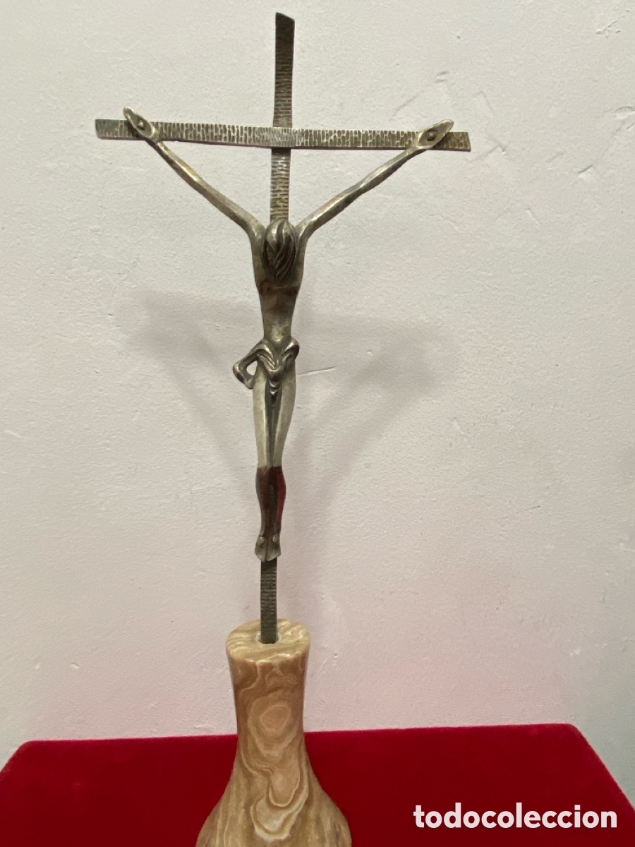 Antig&uuml;edades: Crus de Mesa .48 cm alto. - Foto 2