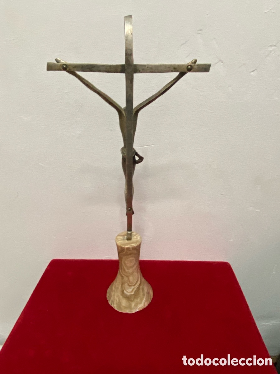 Antig&uuml;edades: Crus de Mesa .48 cm alto. - Foto 4