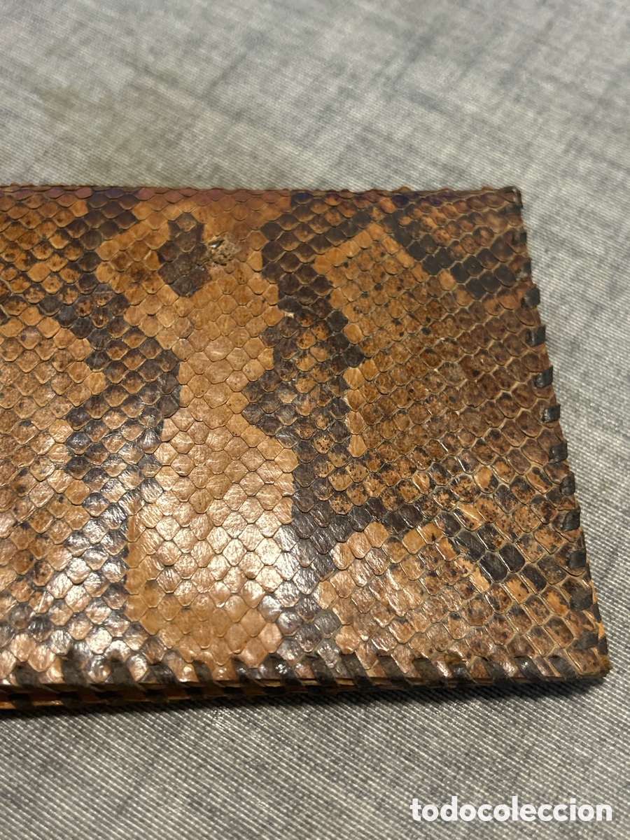 Antig&uuml;edades: Cartera de piel de serpiente vintage - Foto 5