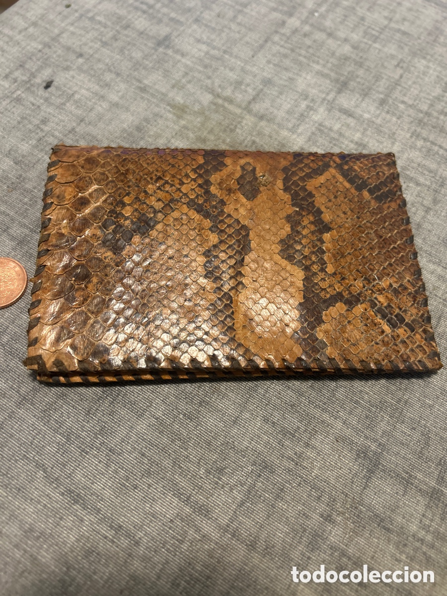 Antig&uuml;edades: Cartera de piel de serpiente vintage - Foto 6