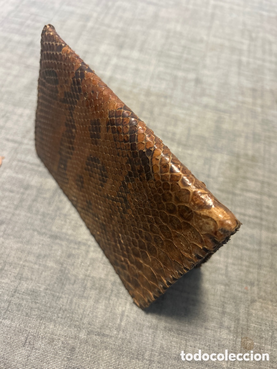 Antig&uuml;edades: Cartera de piel de serpiente vintage - Foto 7