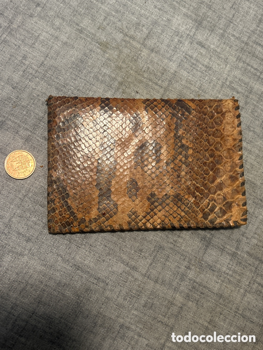 Antig&uuml;edades: Cartera de piel de serpiente vintage - Foto 1
