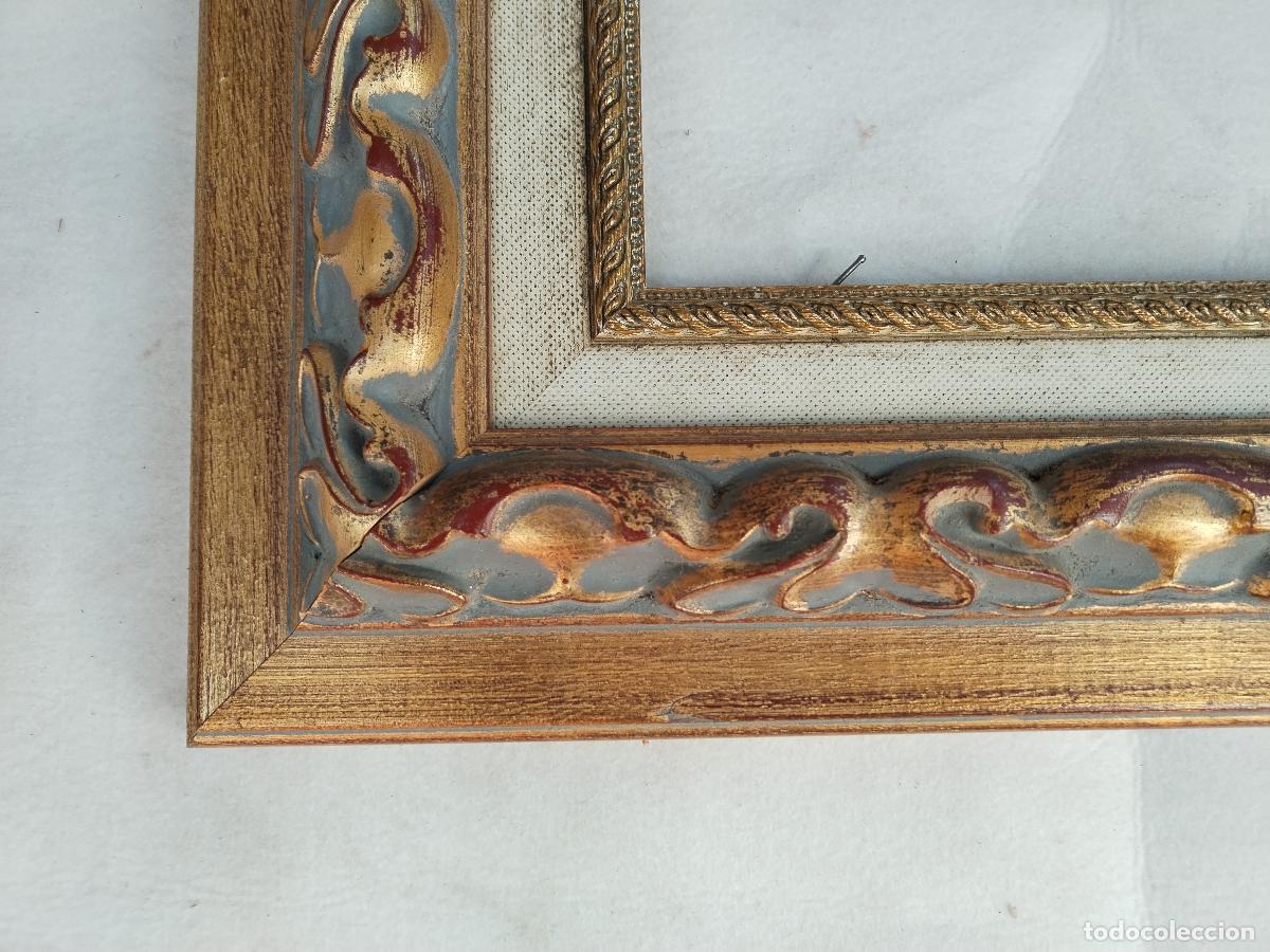 Antig&uuml;edades: marco de madera dorado - Foto 1