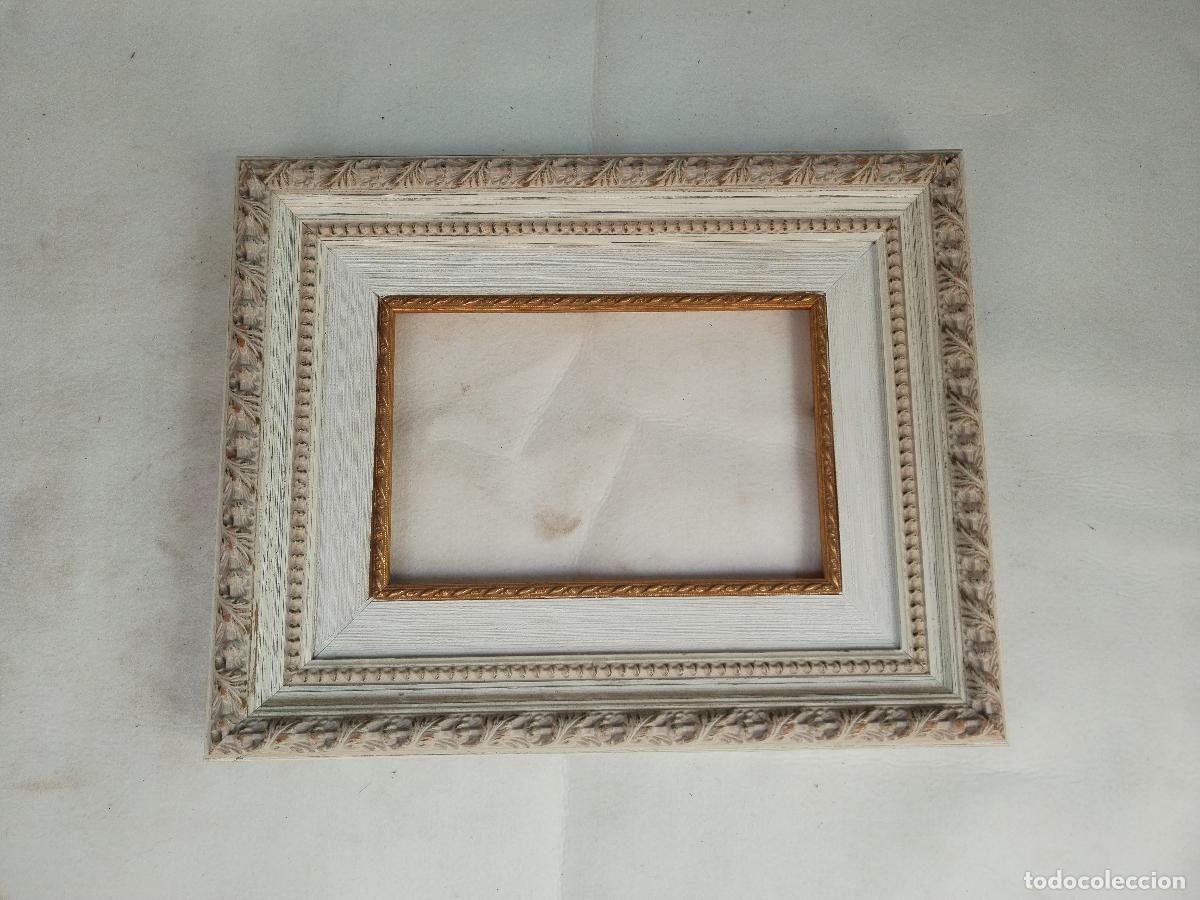 Antig&uuml;edades: marco de madera blanco - Foto 2