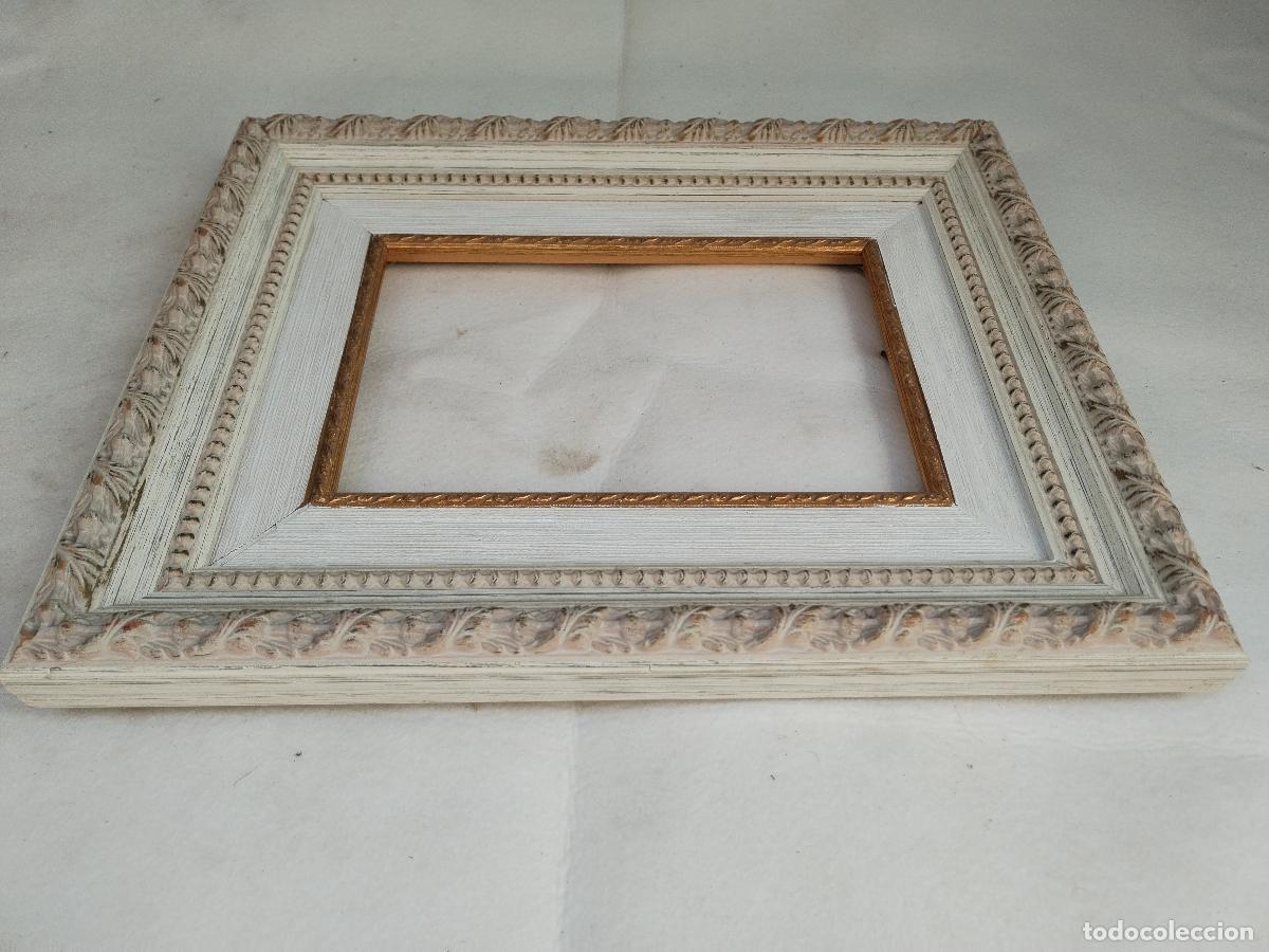 Antig&uuml;edades: marco de madera blanco - Foto 3