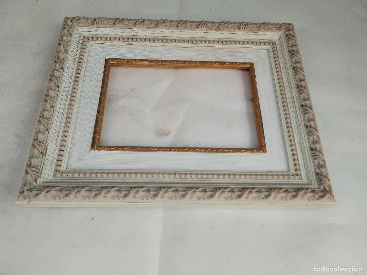 Antig&uuml;edades: marco de madera blanco - Foto 7