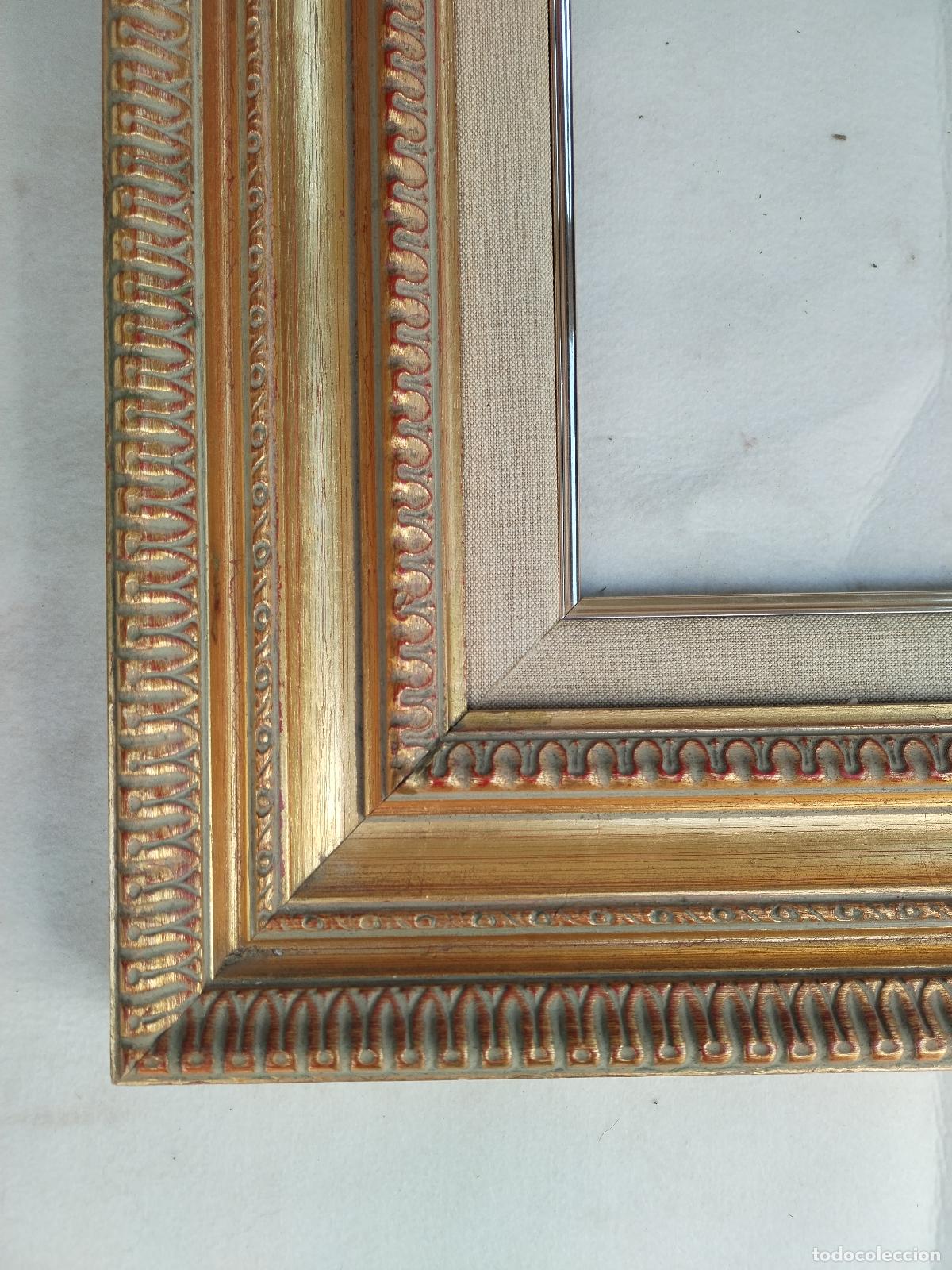 Antig&uuml;edades: marco de madera dorado - Foto 1