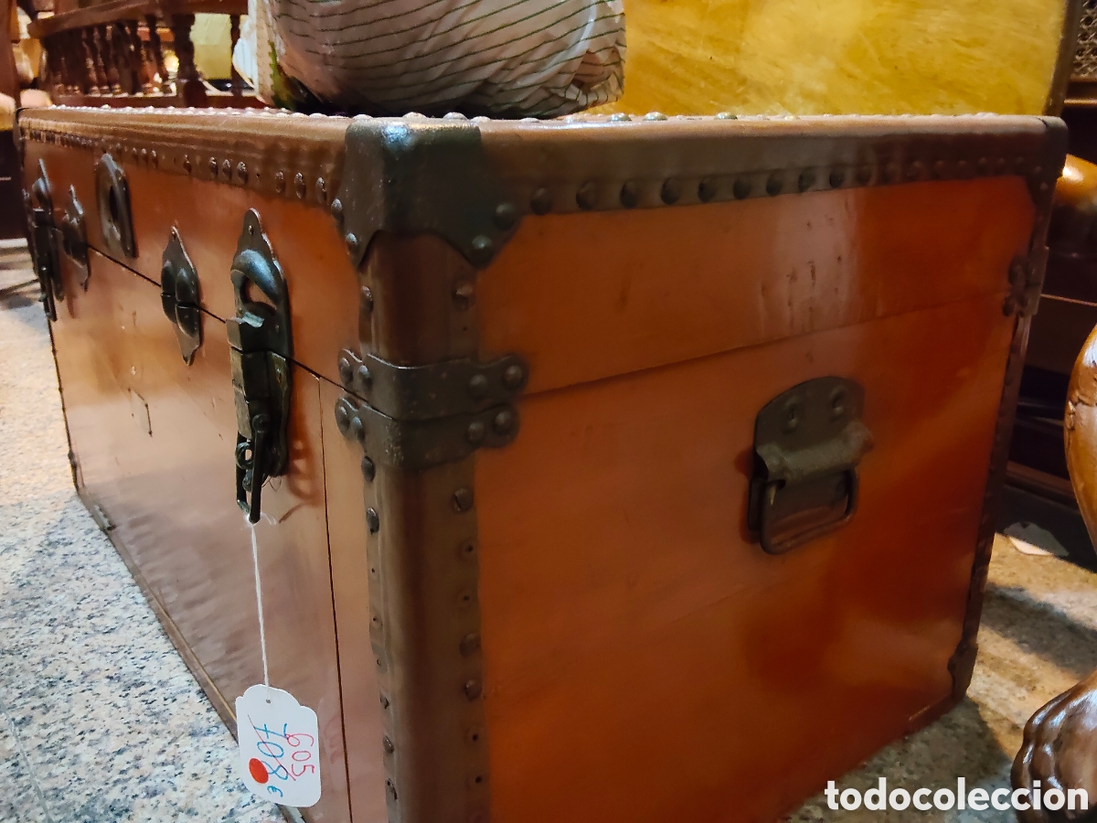 Antig&uuml;edades: Ba&uacute;l de alcanfor de viaje - Foto 2