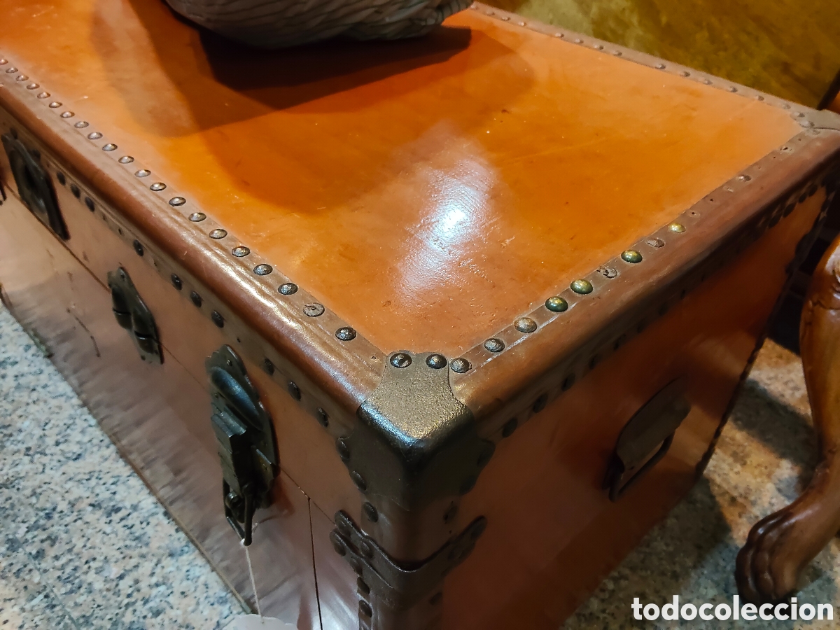 Antig&uuml;edades: Ba&uacute;l de alcanfor de viaje - Foto 3