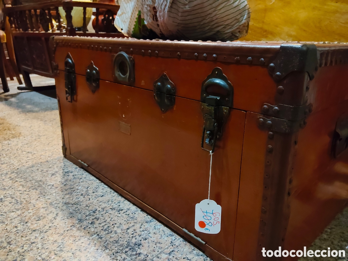 Antig&uuml;edades: Ba&uacute;l de alcanfor de viaje - Foto 1