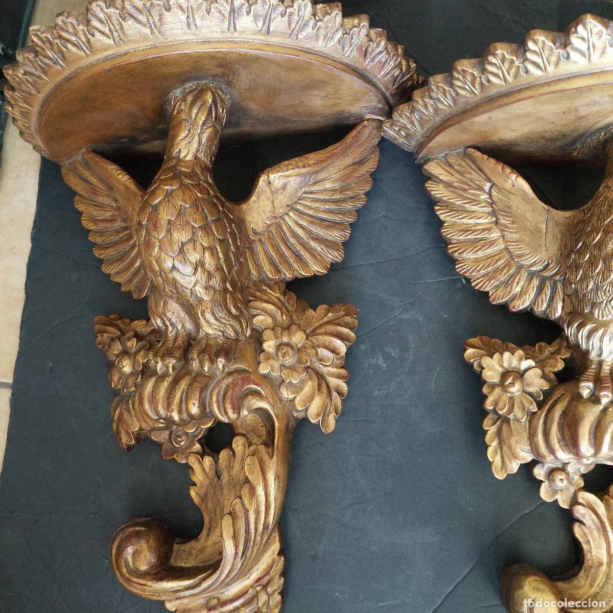 Antig&uuml;edades: Pareja de m&eacute;nsulas estilo Regency - Foto 3