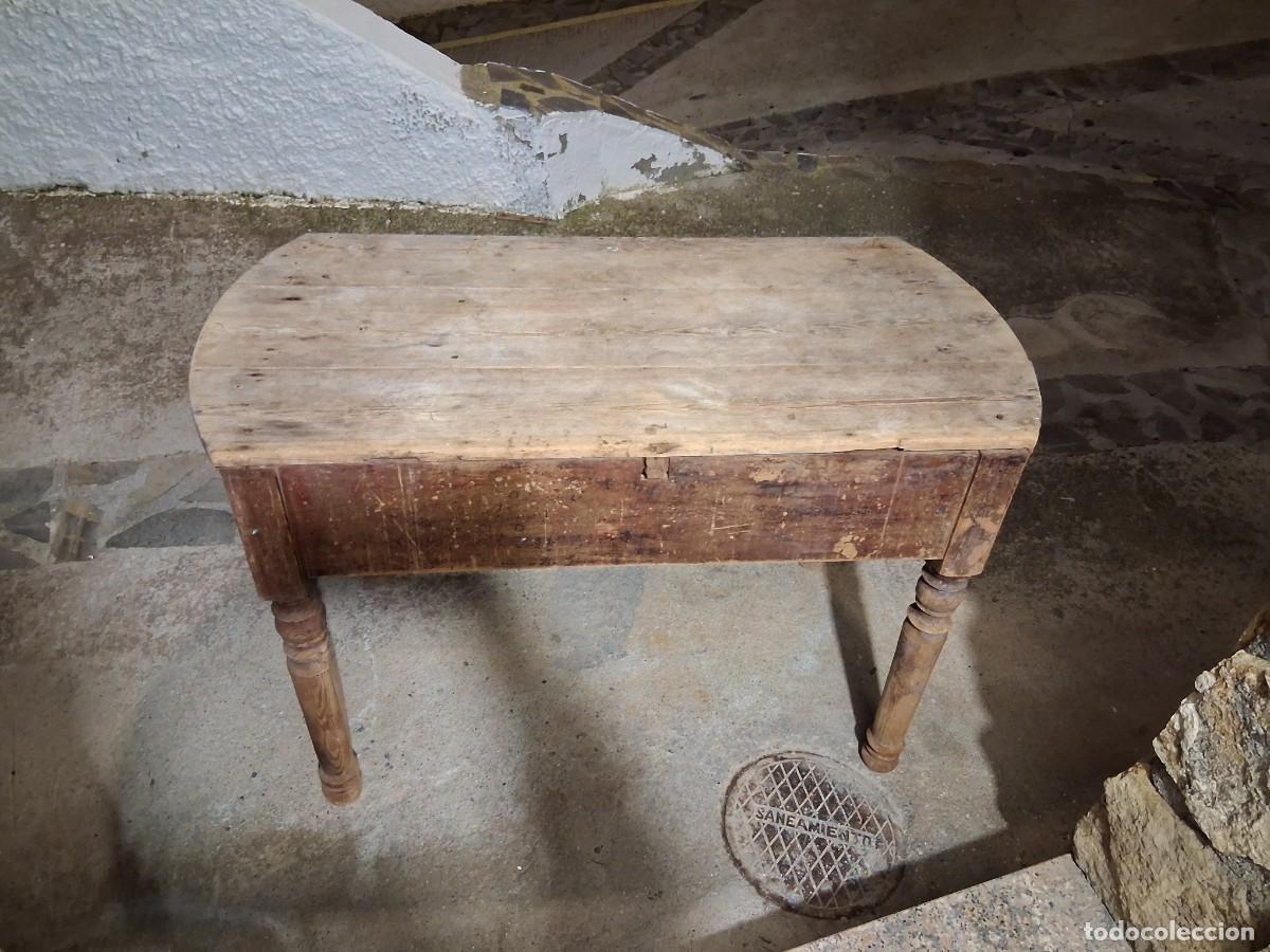 Antig&uuml;edades: Mesa de madera de cortijo tocinera r&uacute;stica - Foto 8
