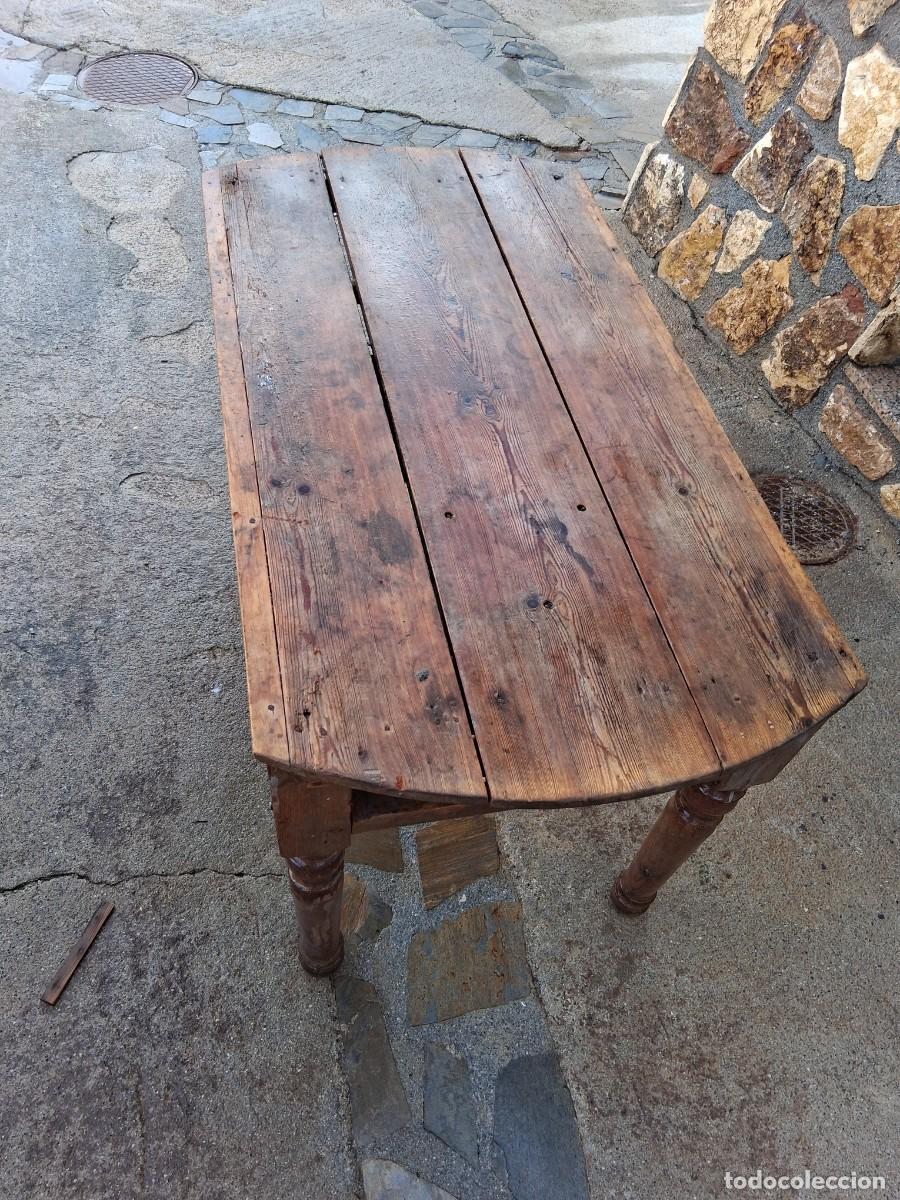 Antig&uuml;edades: Mesa de madera de cortijo tocinera r&uacute;stica - Foto 2