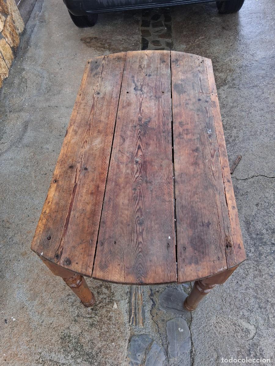 Antig&uuml;edades: Mesa de madera de cortijo tocinera r&uacute;stica - Foto 3