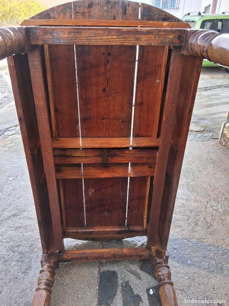 Antig&uuml;edades: Mesa de madera de cortijo tocinera r&uacute;stica - Foto 4