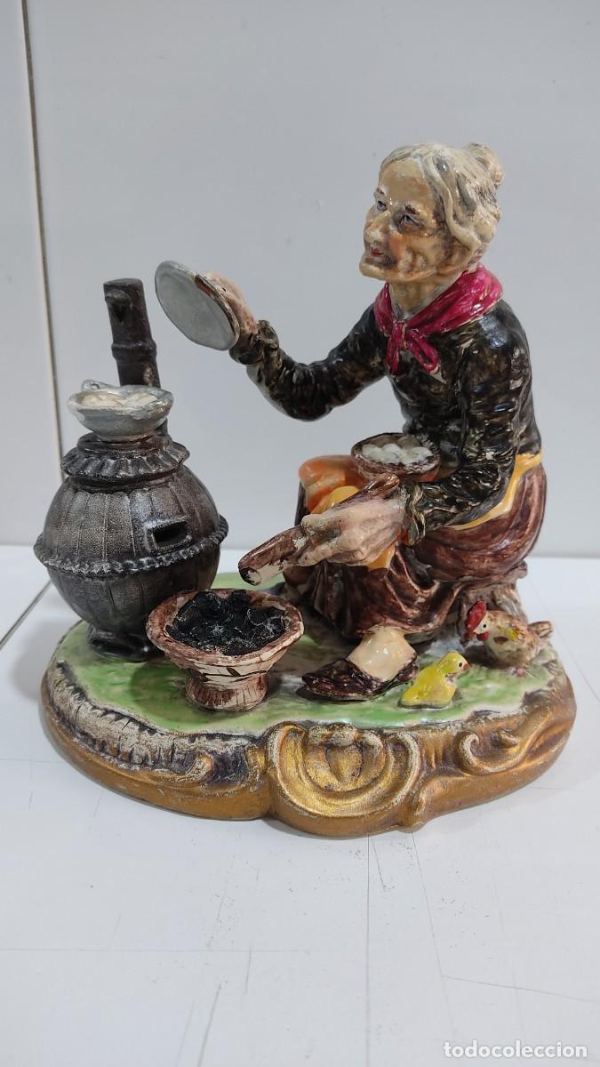 Oggetti Antichi: 898 ANTIGUA COMPOSICION DE PORCELANA, HECHA A MANO POR AR.CE.MI., A&Ntilde;OS 70/80