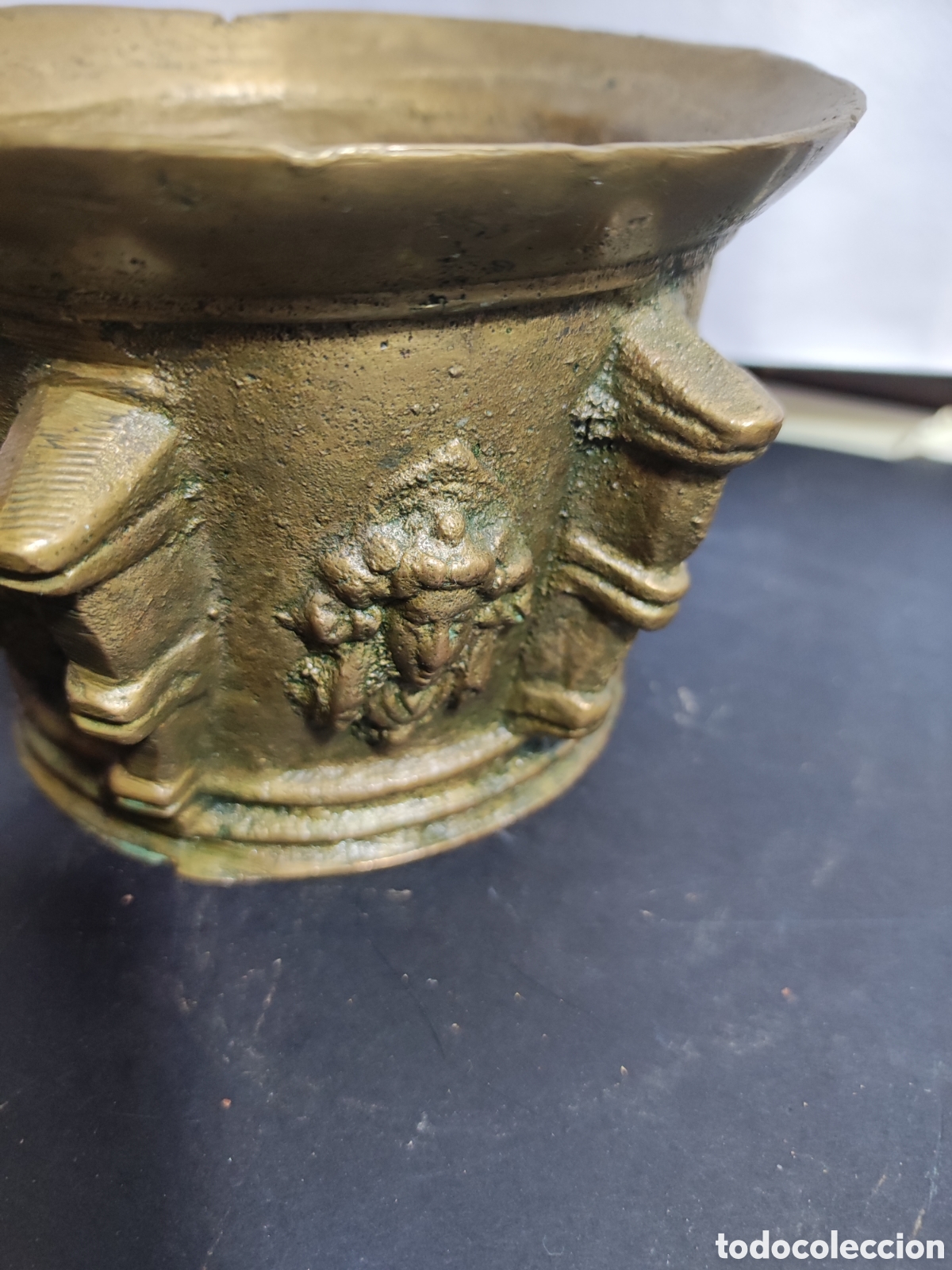 Antig&uuml;edades: Almirez de bronce sin mano - Foto 3