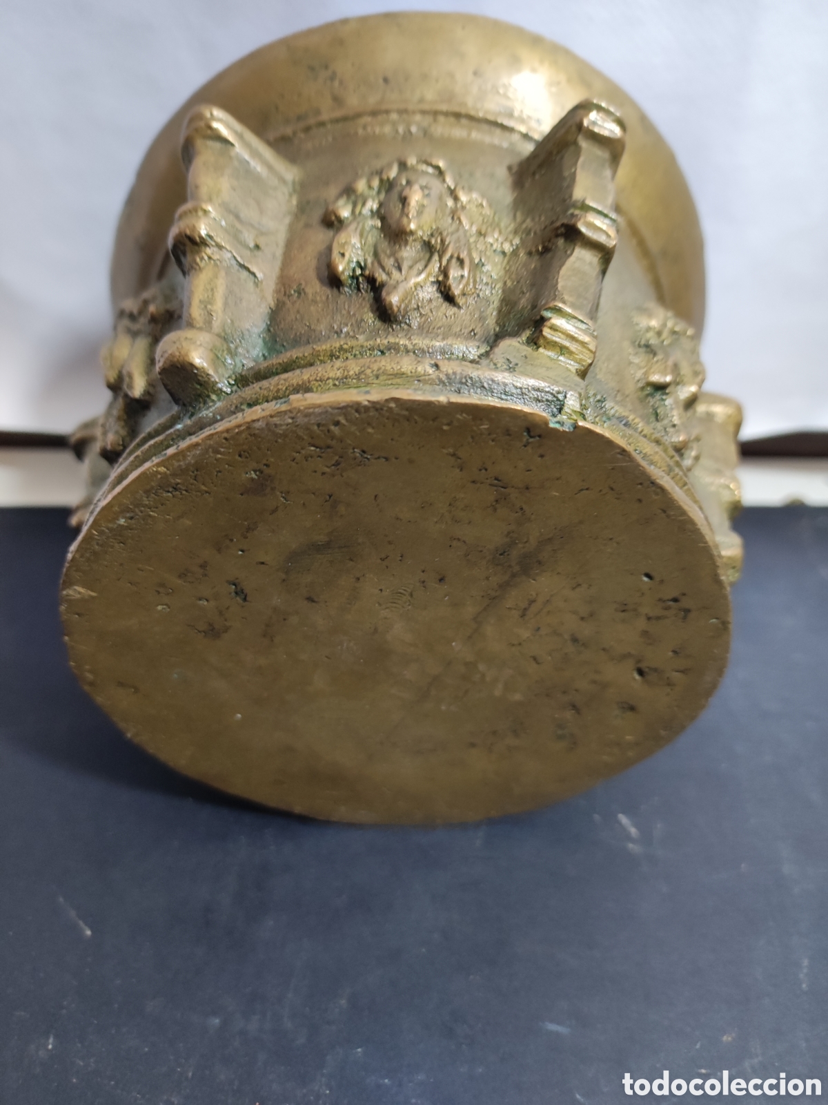 Antig&uuml;edades: Almirez de bronce sin mano - Foto 4
