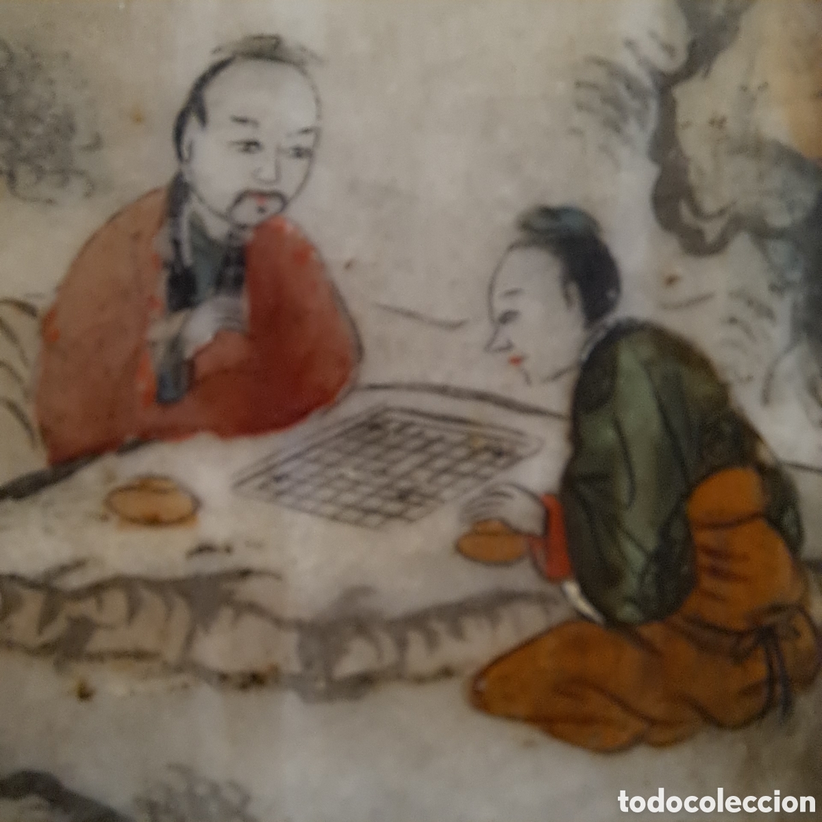 Antig&uuml;edades: Azulejo Chino. Doble cara. - Foto 2