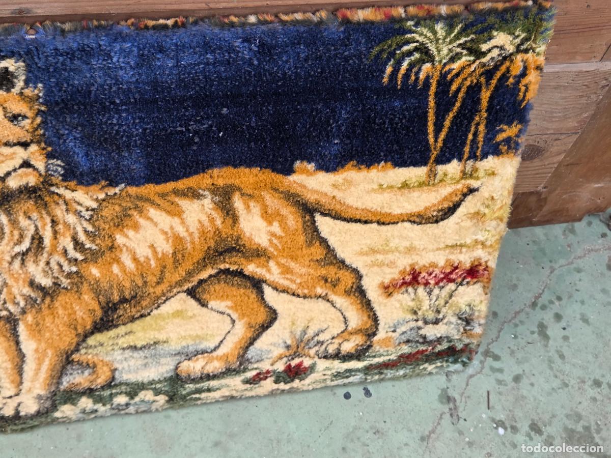 Antig&uuml;edades: tapiz vintage de leones - Foto 3