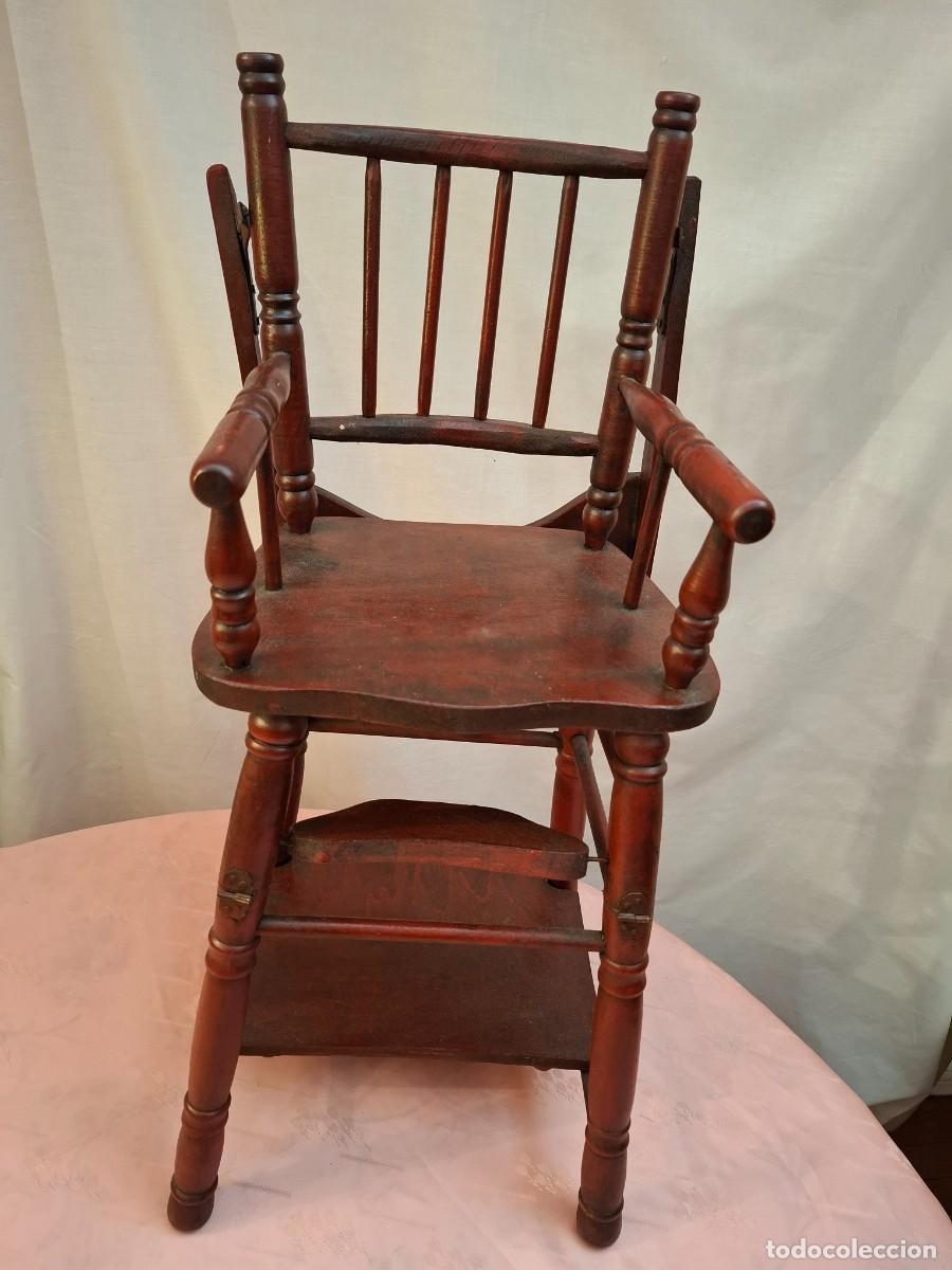 Antig&uuml;edades: TRONA ANTIGUA DE MADERA PARA BEBE - Foto 2