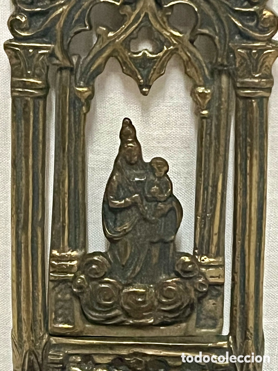 Antig&uuml;edades: BENDITERA DE BRONCE SIGLO XIX - Foto 3