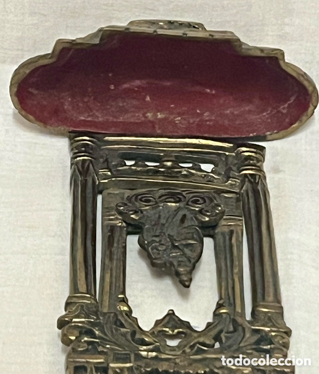 Antig&uuml;edades: BENDITERA DE BRONCE SIGLO XIX - Foto 9
