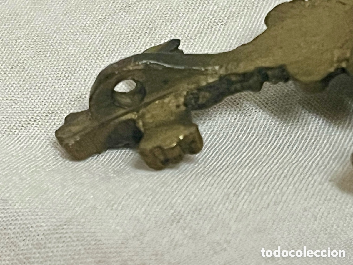 Antig&uuml;edades: BENDITERA DE BRONCE SIGLO XIX - Foto 11