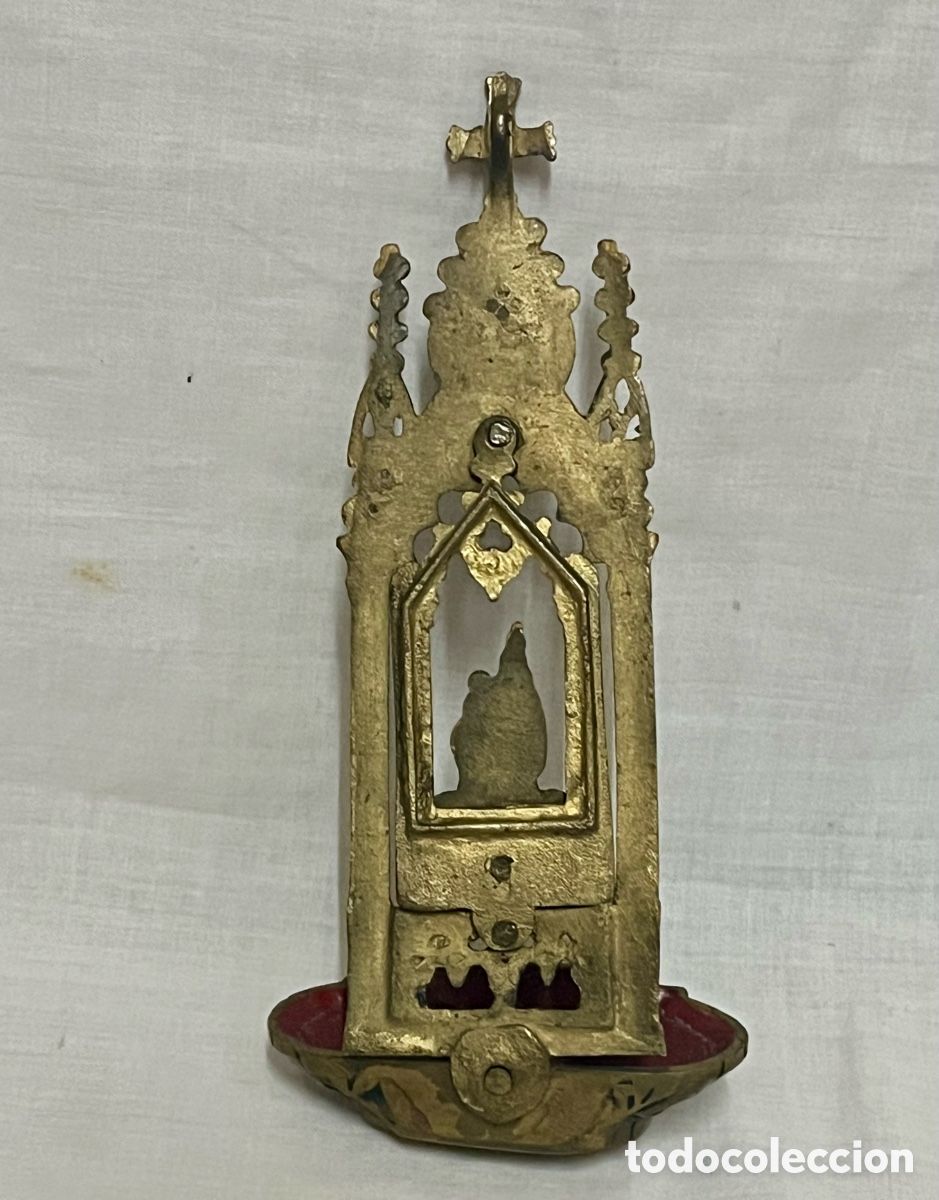 Antig&uuml;edades: BENDITERA DE BRONCE SIGLO XIX - Foto 12