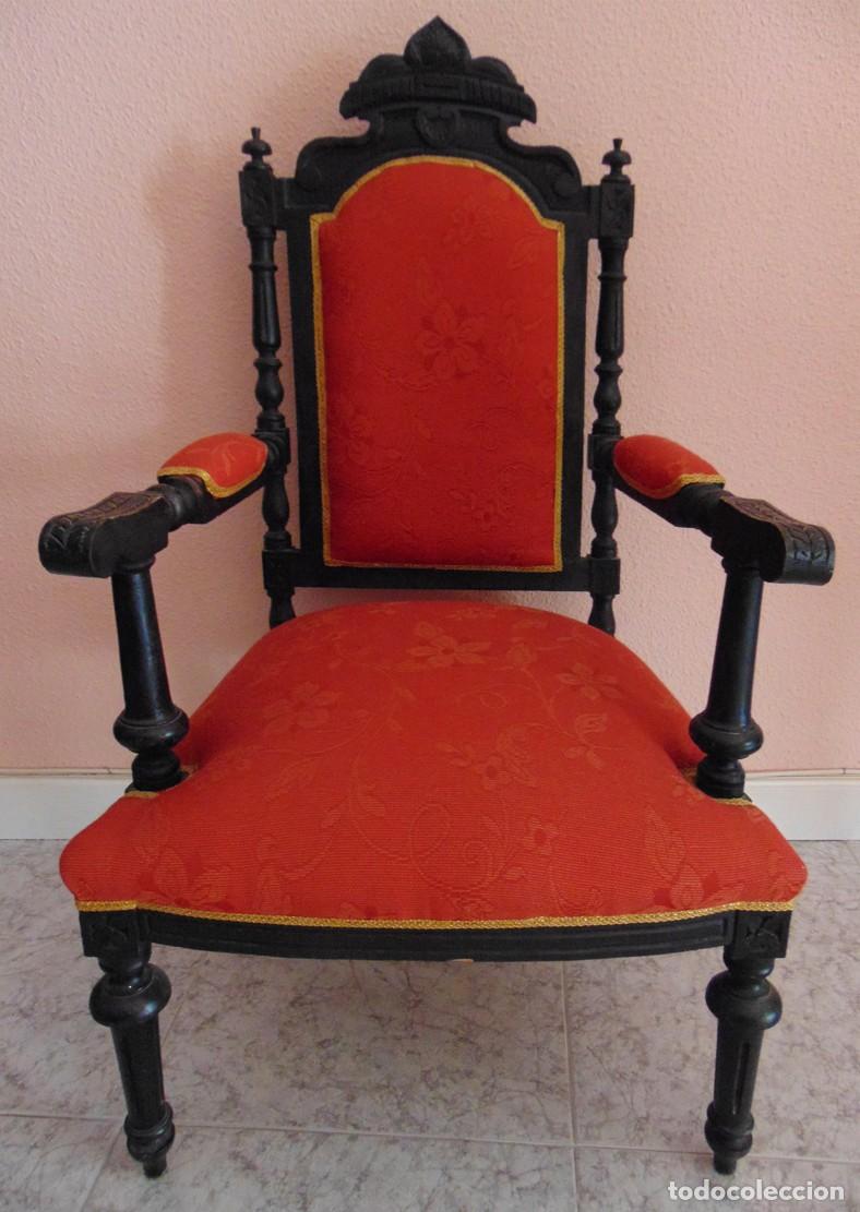 Antig&uuml;edades: Sill&oacute;n del finales del XIX o principios del XX. - Foto 1