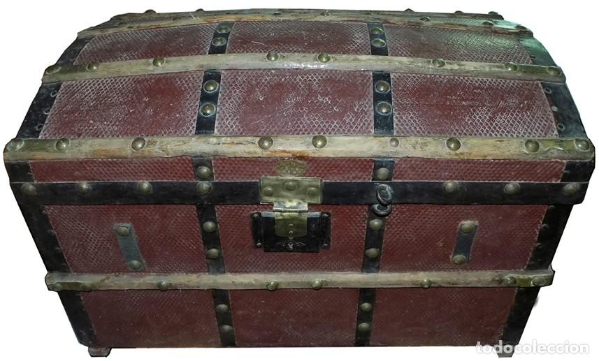 Antig&uuml;edades: B&Aacute;UL, ARC&Oacute;N DE MADERA Y CHAPA DEL SIGLO XIX. - Foto 1