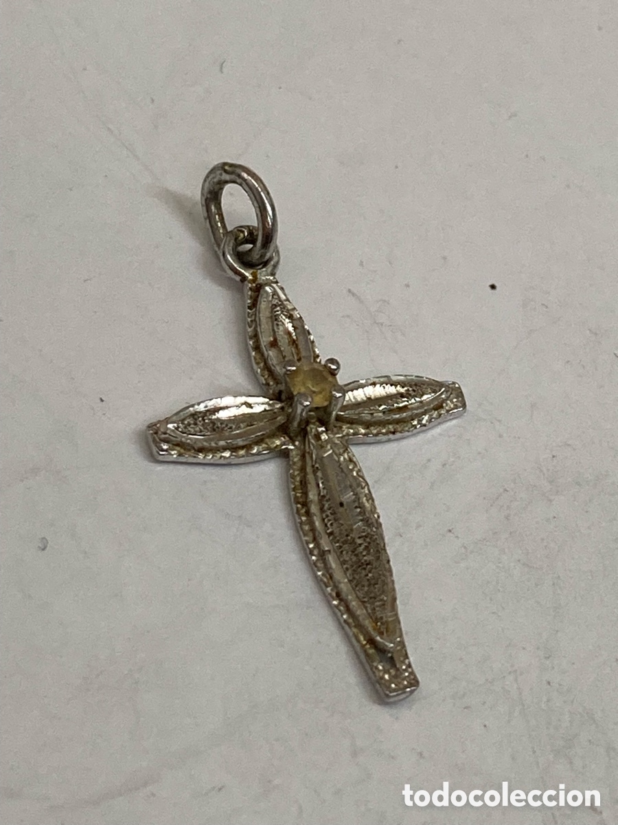 Antig&uuml;edades: Cruz de plata religiosa C510 - Foto 1