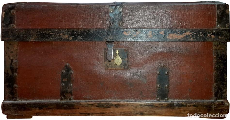 Antig&uuml;edades: BA&Uacute;L-ARC&Oacute;N DE MADERA DEL SIGLO XIX. - Foto 1