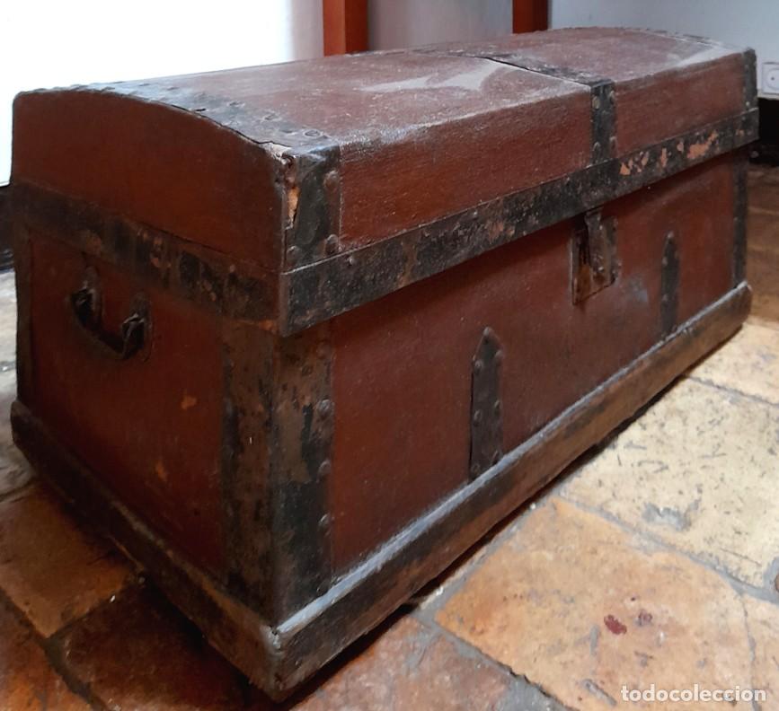 Antig&uuml;edades: BA&Uacute;L-ARC&Oacute;N DE MADERA DEL SIGLO XIX. - Foto 3