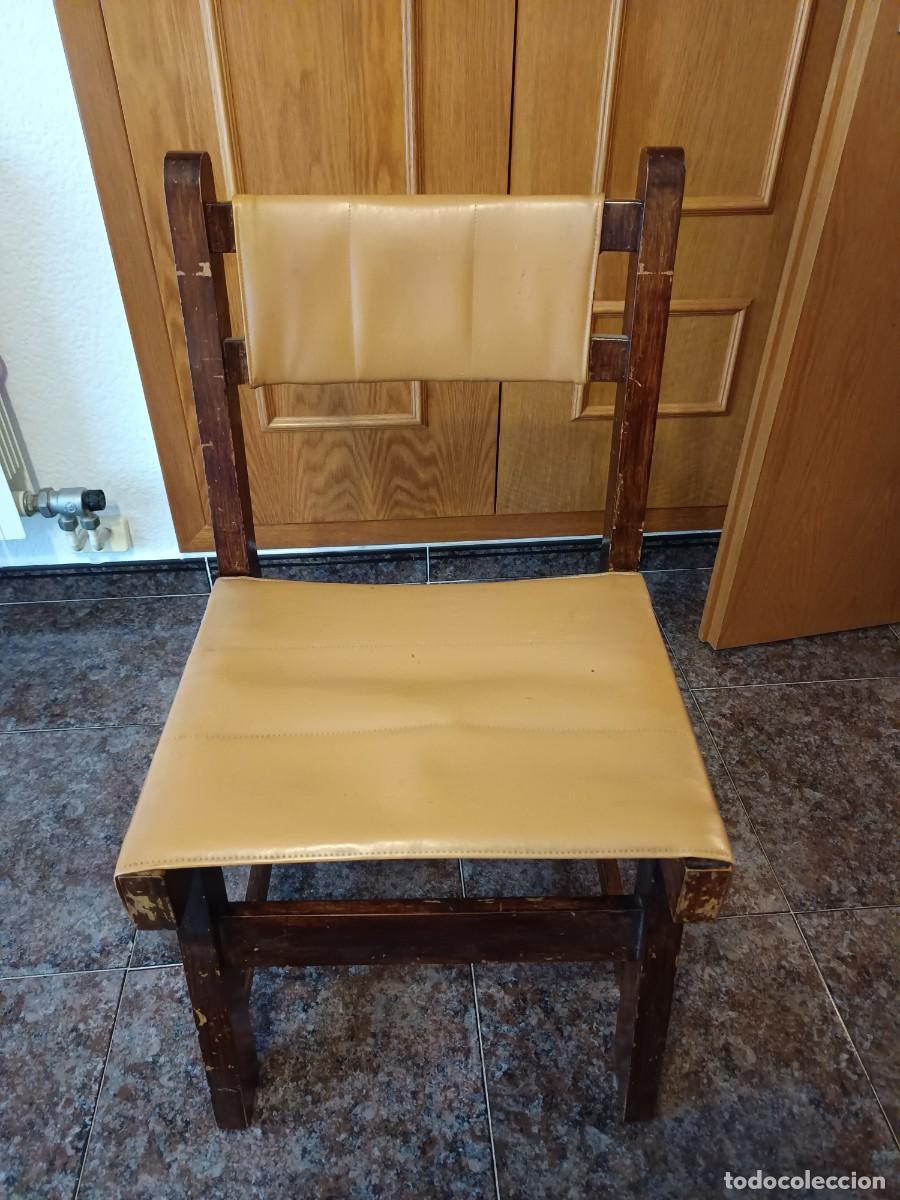 Antig&uuml;edades: Silla antigua de madera maciza - Foto 2