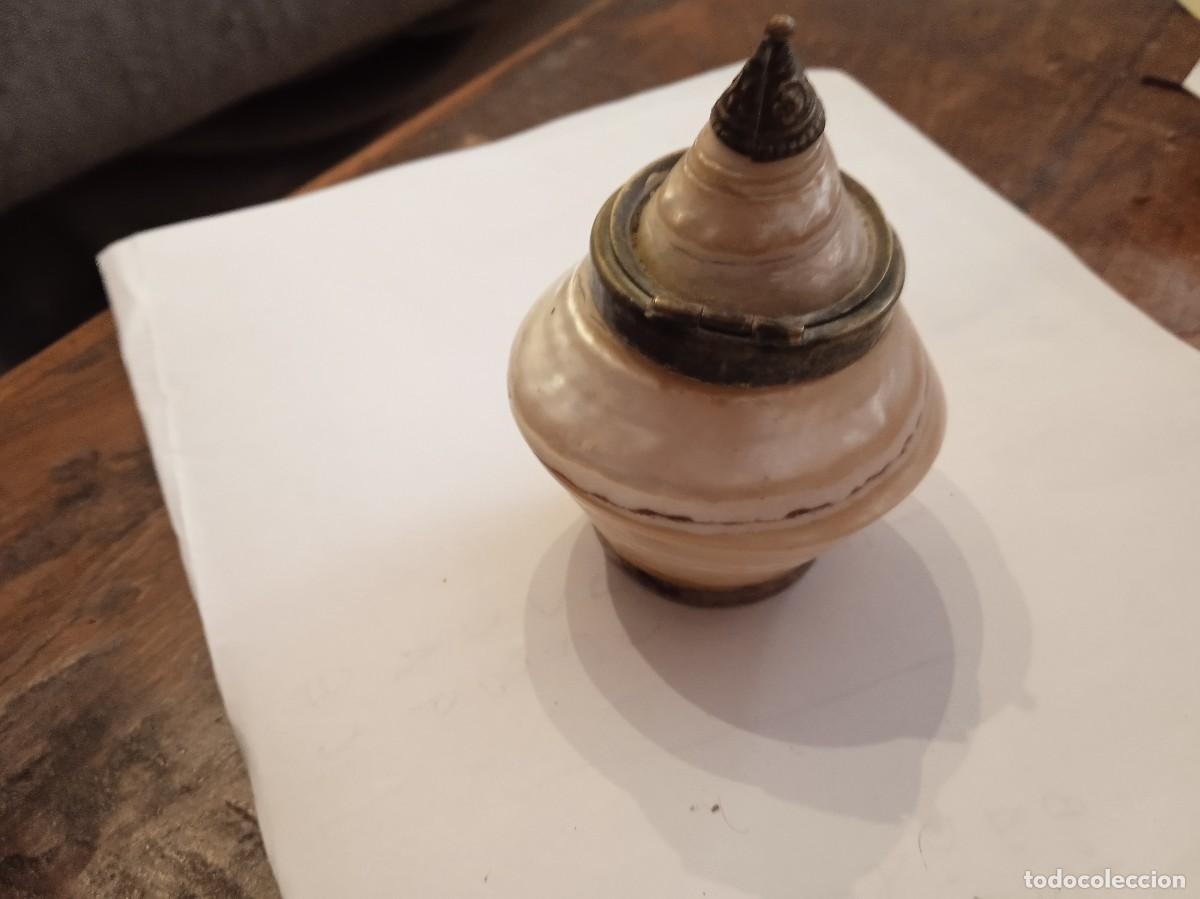 Antig&uuml;edades: RECIPIENTE CARACOLA DE N&Aacute;CAR - Foto 4